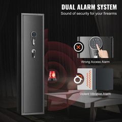 VEVOR Gun Safe Rifle Safe with Fingerprint & Digital Keypad Lock for 6 Rifles