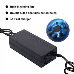 54.6V/5A Charger Adapter DC5.5*2.1 Plug Fast Charge For 48V Ebike Li-ion Battery