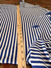 RL POLO GOLF Men’s XXL Blue Stripe Cotton And Elastane Pro Fit Shirt