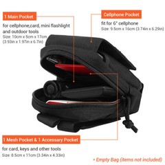 Universal Tactical Military Molle Cell Phone Holster Pouch Waist Pack Belt Bag