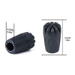 8 Piece Rubber Trekking Pole Tips Hiking Walking Sticks Caps Ends Replacement