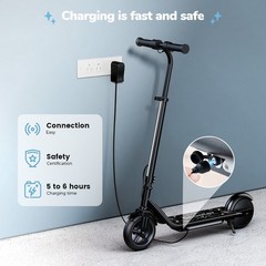 Electric Scooter Kids Ages 6-12 3 Speeds 150W Dual Brake E-Scooter Adjustable