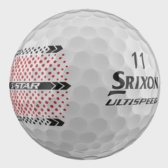 SRIXON Q STAR ULTISPEED TRACKLINE WHITE GOLF BALL DOZEN