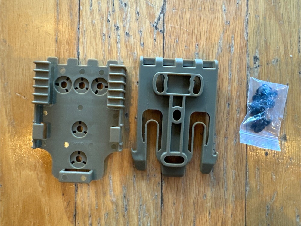 NEW QLS STYLE Duty Holster Quick Locking System Kit Tan FOR Safari Holders