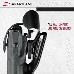 SAFARILAND 7360 7TS ALSSLS MID-RIDE LEVEL III RETENTION DUTY HOLSTER STX – BLACK