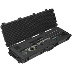 Uimoso Hard Rifle Case IP67 Waterproof Design, Wheels & Customizable Foam Black