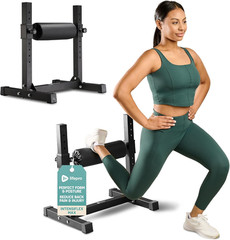 Bulgarian Split Squat Stand Max – Adjustable Single Leg Squat Roller Stand for S