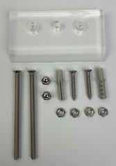 Clear Skateboard Wall Mount SK8 Hanger for Skateboarding Deck Display