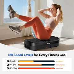 Vibration Plate Exercise Machine Power Vibrating Plate For Lymphatic Drainage