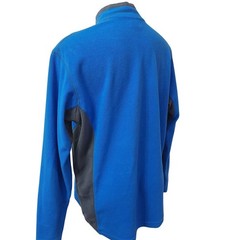 Columbia Fleece 1/4 zip pullover Blue & Gray Mens size Large