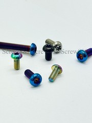 12pcs Titanium Bolt M5x10 12mm Button Torx T25 Bicycle Disc Brake Rotor Screws
