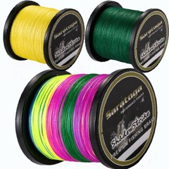 8 Strands Multi-Color/Yellow/Green Power PE Dynema Braided Fishing Line Dorisea
