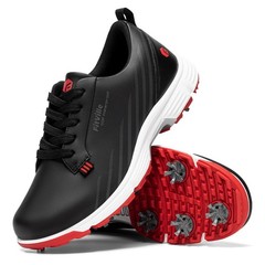 FitVille Men&rsquo;s Spiked Golf Shoes Waterproof Lightweight w/ Removable Spikes