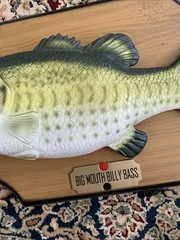 VTG Big Mouth Billy Bass Gemmy 1999 Take me To The River Don’t Worry Be Happy