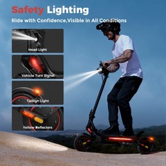 Adults Electric Scooter 750W Off-Road E-Scooter Foldable 25MPH Fast Speed w/ APP