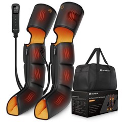 QUINEAR Leg Massager, 3-in-1 Foot Calf & Thigh Massager 3 Piece Set, Black