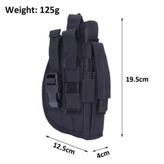Tactical Molle Right Hand Belt Gun Holster Universal Adjustable Pistol Holsters