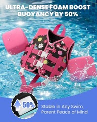 Gogokids Toddler Swim Vest For Kids 33-66 Pounds Toddler Floaties Water Wing