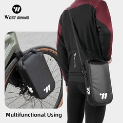 WEST BIKING Bike Front Fork Bag Waterproof Reflective Cycling Bike Bag 5.5L