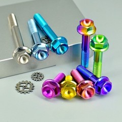 M8 Titanium Bolts Flange Head Hex Screw Grade 5 Fastener 15 20 25 30 35 40 45 55