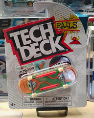 Tech Deck Rails Series Fingerboard Skateboard Deck – Toy Machine Theme