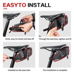 WEST BIKING Waterproof Bicycle Saddle Bag MTB Road Bike Cycling Seat Tail Bag