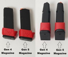 Magazine Sleeve/Spacer/Adapter For Glock® G26/G27 With Glock® G19/G23 Magazine