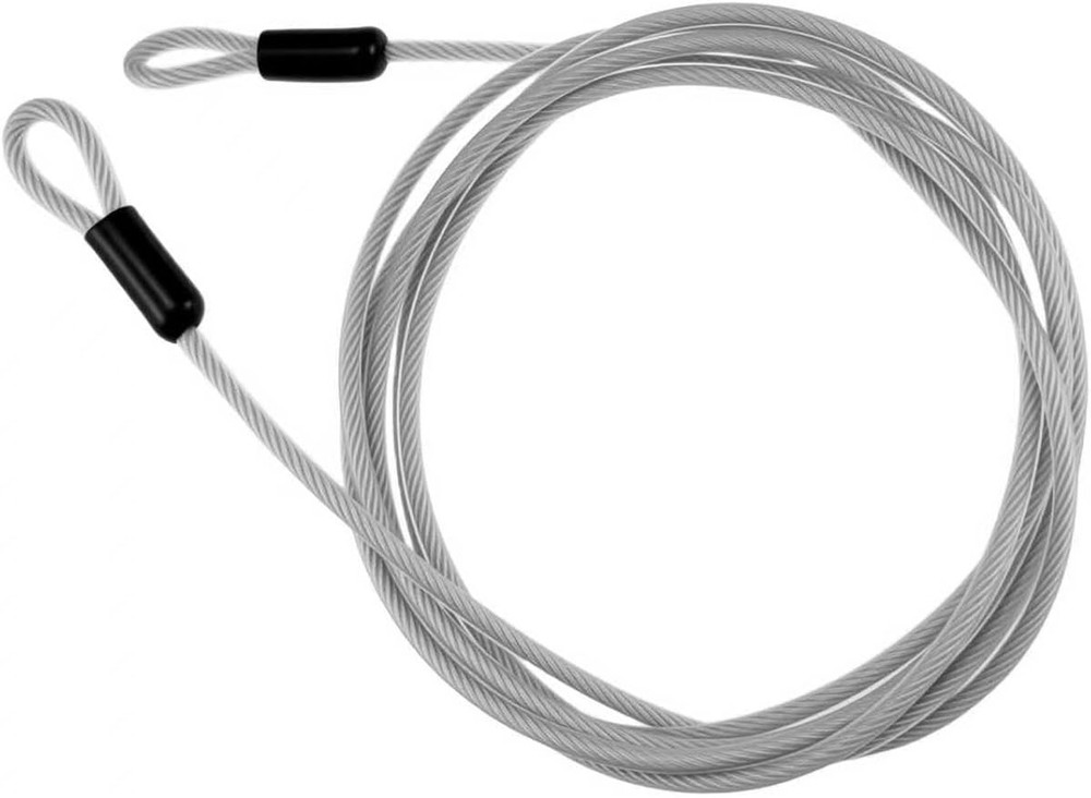 10FT 5mm Braided Stainless Steel Security Cable Lock – Heavy Duty Outdoor Use