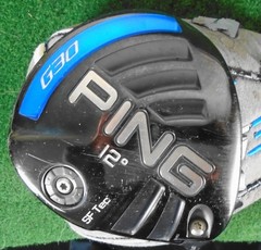 Used Ping G30 SF Tec 12* Driver, TFC 80 SR Soft Regular (Senior) w/ Headcover