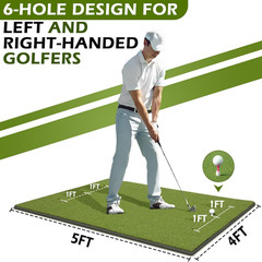 Golf Mat 31Mm, 5X4Ft/5X5Ft Elite Golf Hitting Mats for Practice Outdoor Indoor,
