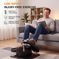 Under Desk Elliptical Machine Electric Leg Exerciser for Seniors Home Use with