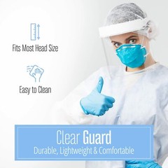 8-Pack Face Shield Reusable Washable Protective Cover Clear Mask Anti-Splash