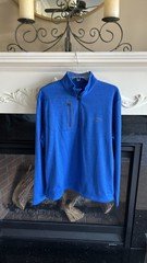 Callaway Royal Blue Pullover Zip Neck Long Sleeve Golf Shirt Sweatshirt New Mens