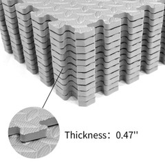 Puzzle Exercise Mat EVA Interlocking Foam Floor Tiles for Gym Mat Floor Padding