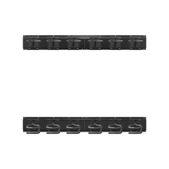 Uimoso Indoor Steel Gun Rack Wall Mount for Rifles and Shotguns, 8 Slots