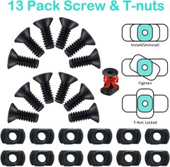 6 Pack Lock Picatinny Rail 3/5/7/9/11/13 Slot Set M-Lok Picatinny Rail