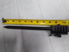 1/2&Prime;OD Steel Picatinny Rail Rifle,Shotgun,Crossbow Spike Bayonet Glass Breaker