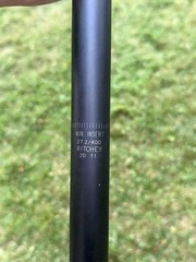 Ritchie Comp 2 bolt seat post black with slight set back 400 x 27.2 6061 Alloy