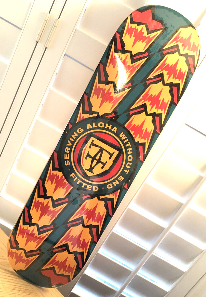 NEW FITTED HAWAII SKATEBOARD DECK Serving Aloha Without End 8.5&Prime; Serialized 0072