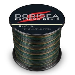 Dorisea 4/8 Strands 100M-2000M Camouflage Color PE Extreme Braided Fishing Line