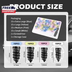 2026 Upgraded 60PCS Screw in Tire Plugs Self Service Tire Plugs Kit with Screwdr