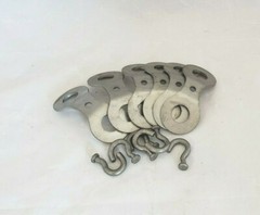 24 Heavy Duty Double Stake Swivels 1 Dozen Tapping Earth Anchor Trapping