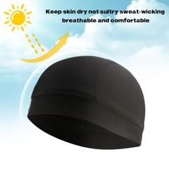 3Pcs Moisture Sweat Wicking Skull Cap Cycling Head Wrap Helmet Liner Beanie Hat