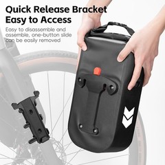 WEST BIKING Bicycle Front Fork Bag Waterproof Reflective Gravel Bike Bag 5.5L