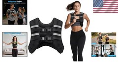 Ergonomic Weighted Vest, 12lb – Adjustable Fitness Gear for Strength Training