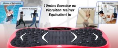 EVOLAND Vibration Plate 330LB Full Body Lymphatic Drainage Weight Loss Men Women