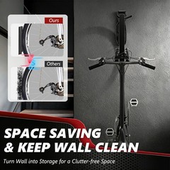 1-6 Pack Bike Wall Mount Rack Vertical Bicycle Hanger Hook Indoor Garage Storage