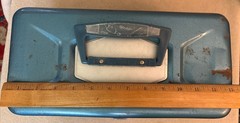 Vintage Old Pal Blue Steel Metal Tackle Box Two Plastic Tray Leves Lititz PA