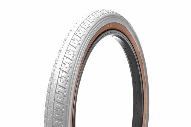 GT LP-5 20&Prime; x 1.75&Prime; BMX bicycle skinwall tire – WHITE with TAN SKINWALL