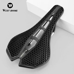WEST BIKING Bicycle Saddle 3D Honeycomb Hollow Racing Bike Seat Cushion